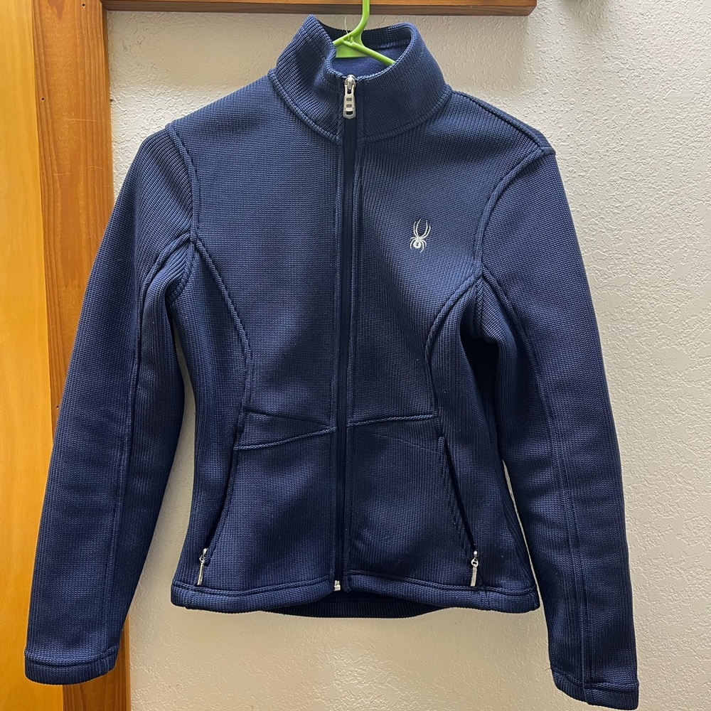 Spyder Navy Full-Zip Jacket